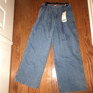 Zara High Waist Wide Leg Jeans